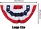 American Pleated Fan Flag, 3 X 6 Ft USA Patriotic Flag Bunting American Flags Patriotic Bunting 4th of July Decorations Patriotic Bunting Red White And Blue Patriotic Decor bunting Flags Outdoor/Outside(Set of 4)